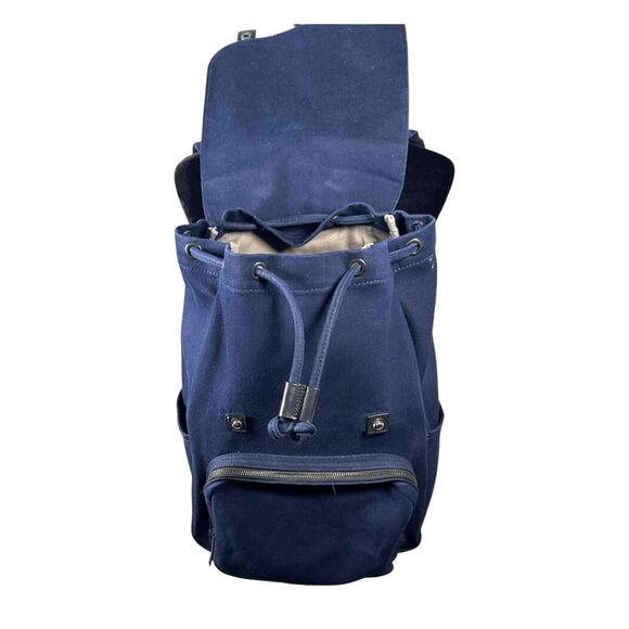 Everlane Backpack Blue Canvas The Modern Snap Travel Bag display picture 1